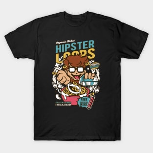 Retro Cartoon Cereal Box // Cereal Hipster Loops // Funny Vintage Breakfast Cereal T-Shirt